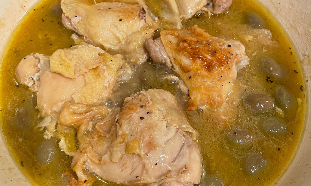 lemon olive braised chicken