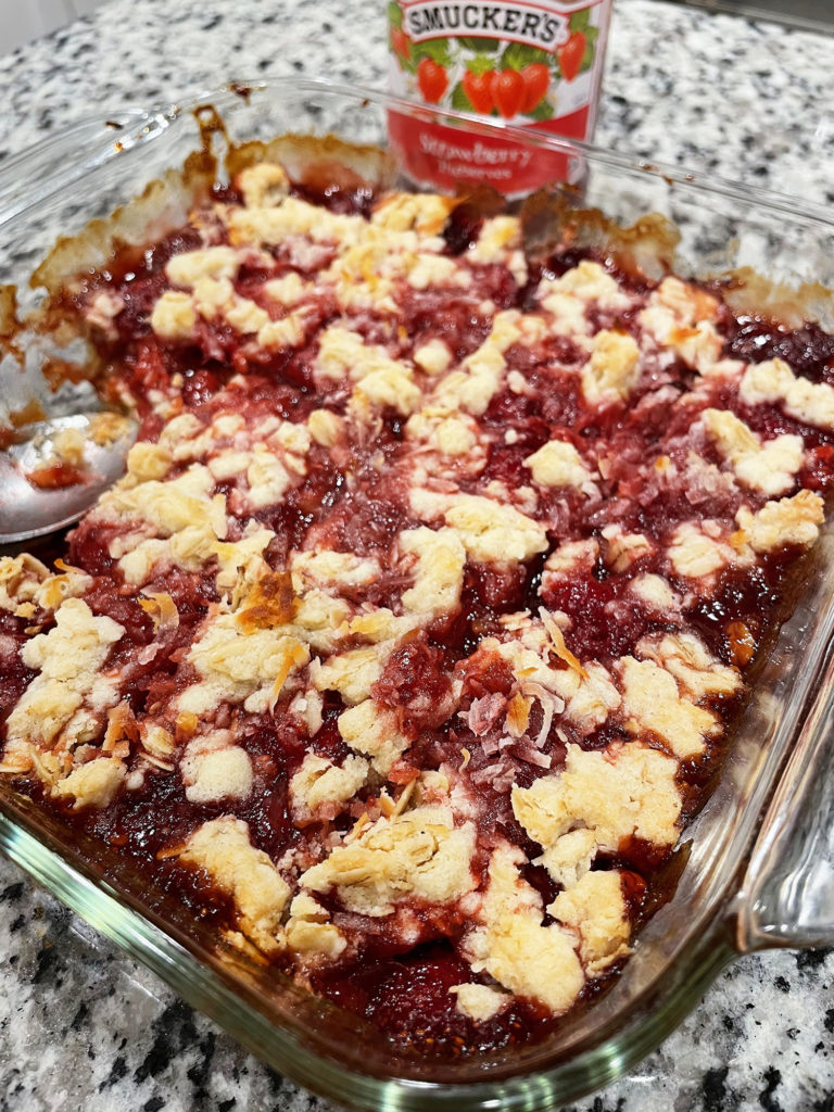 Strawberry Crumble Bars