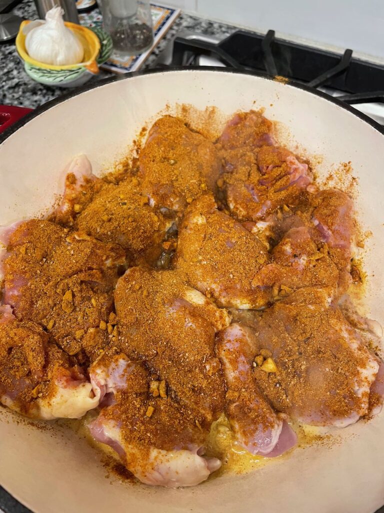 tandoori coconut chicken