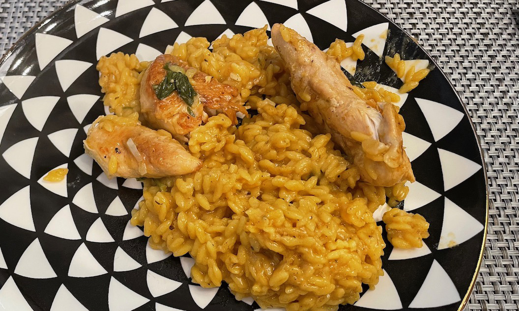 Creamy Baked Orzo and Chicken