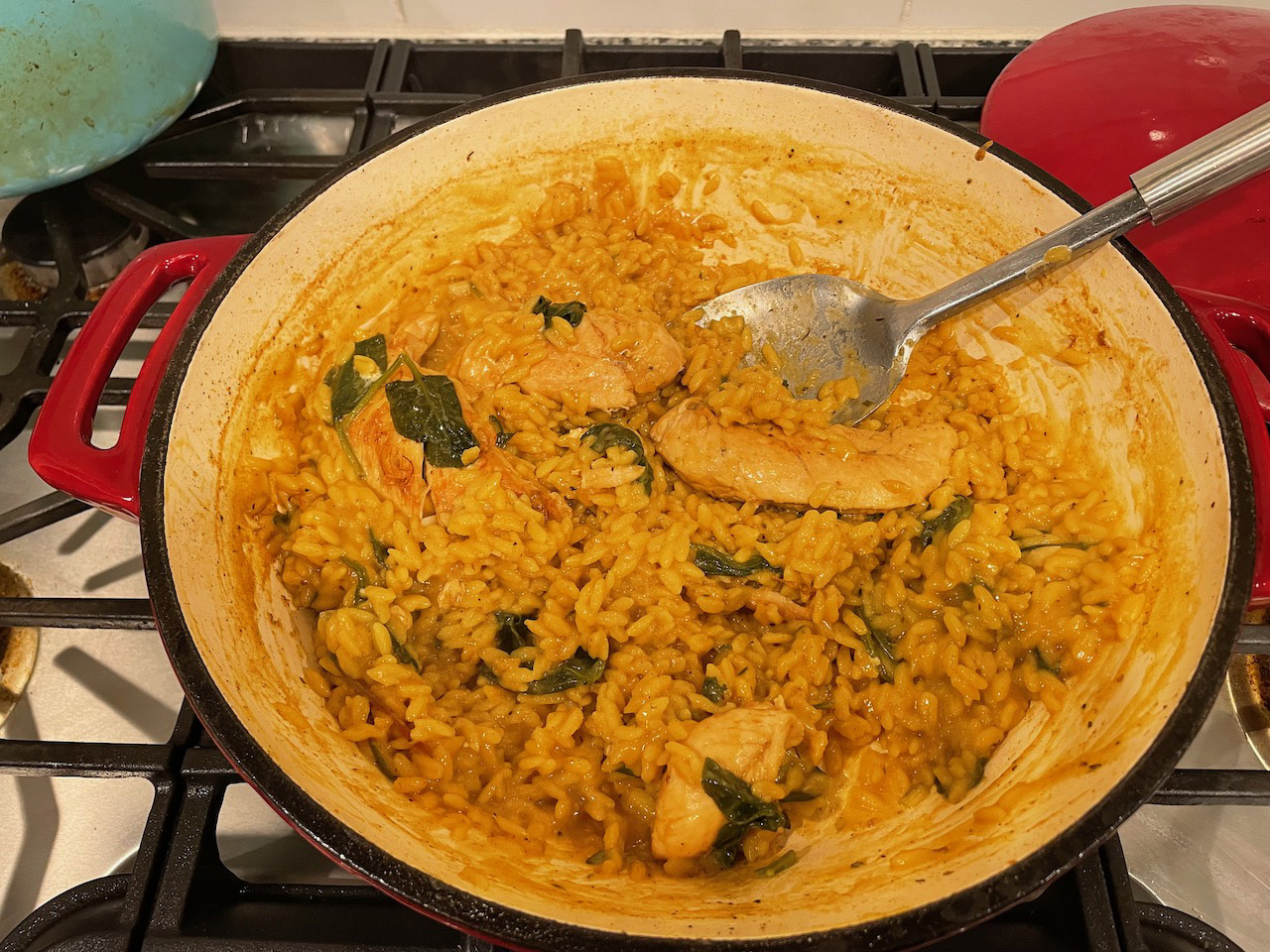 Creamy Baked Orzo and Chicken