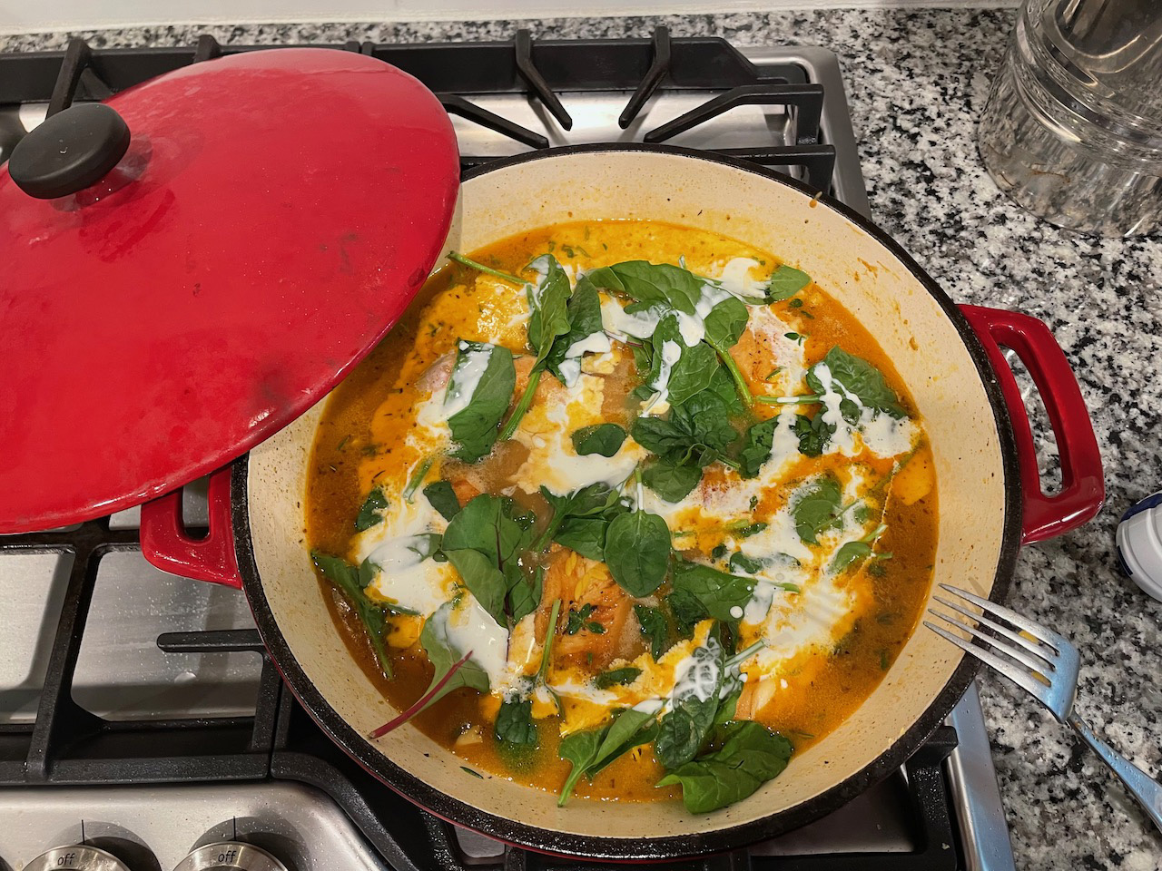 Creamy Baked Orzo and Chicken