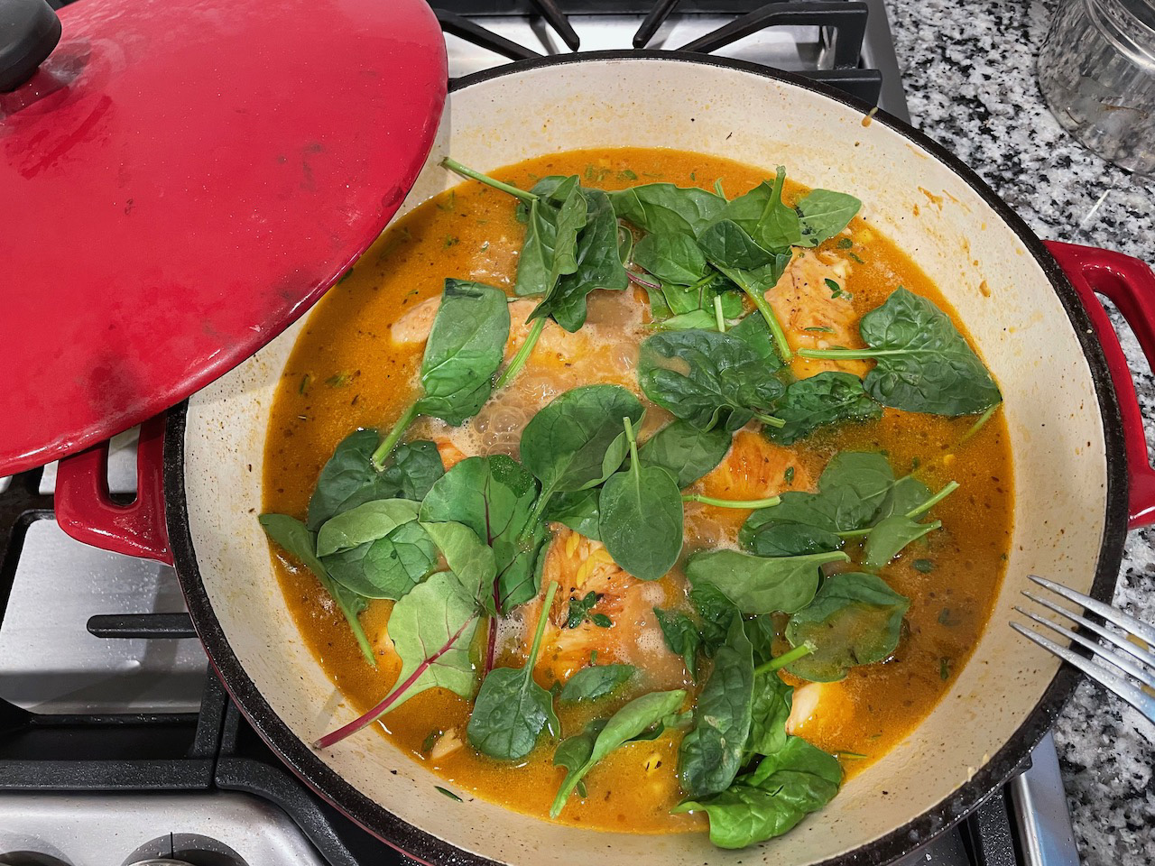 Creamy Baked Orzo and Chicken